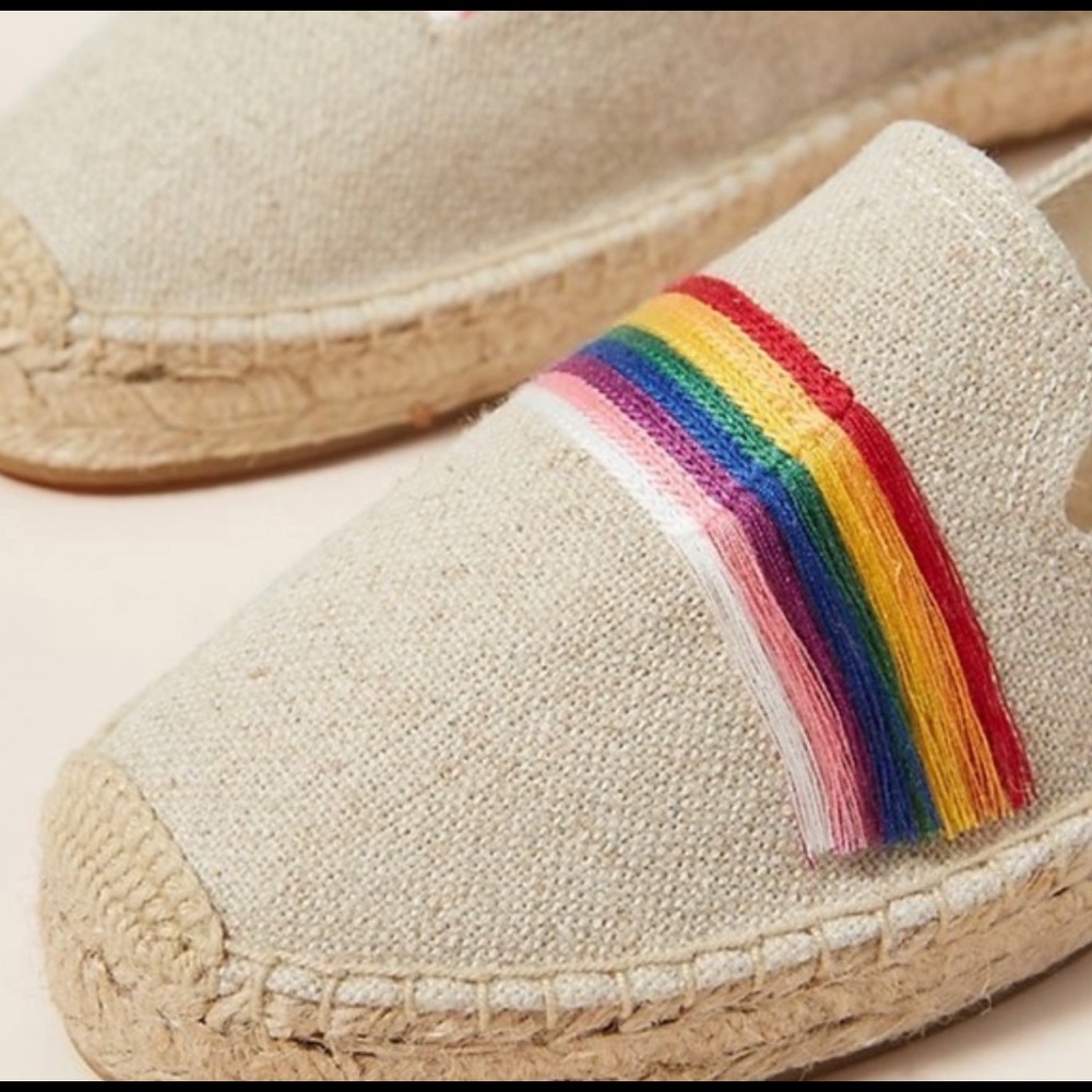 EUC Soludos Rainbow Espadrilles